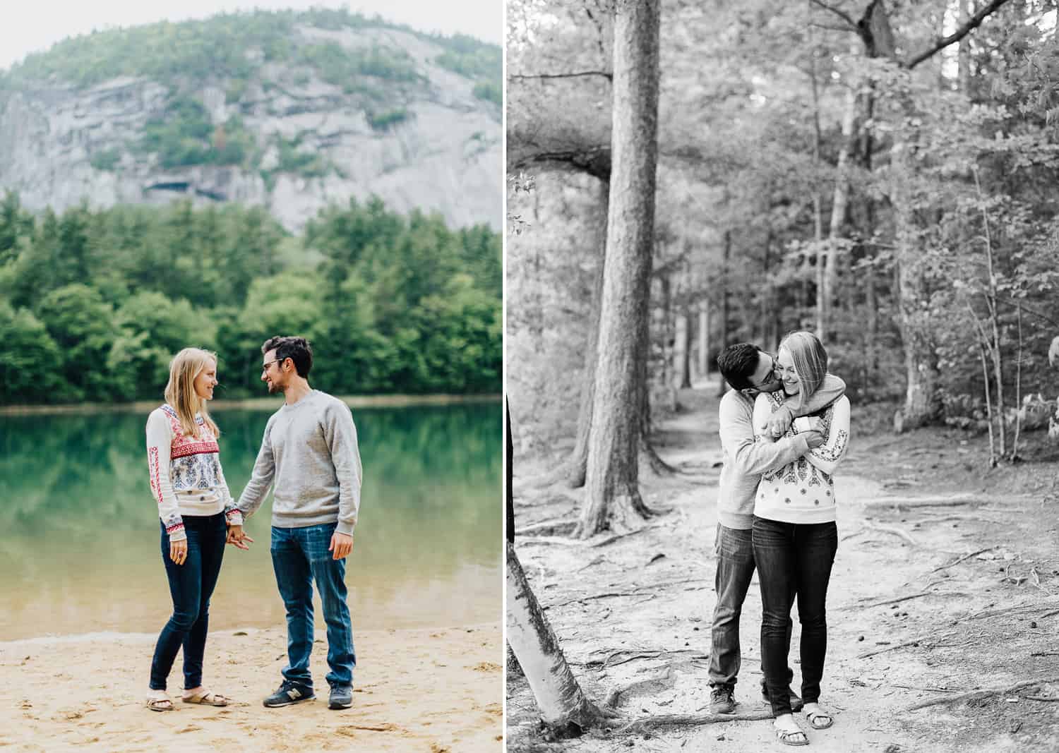 Echo Lake New Hampshire Couples Photography Session