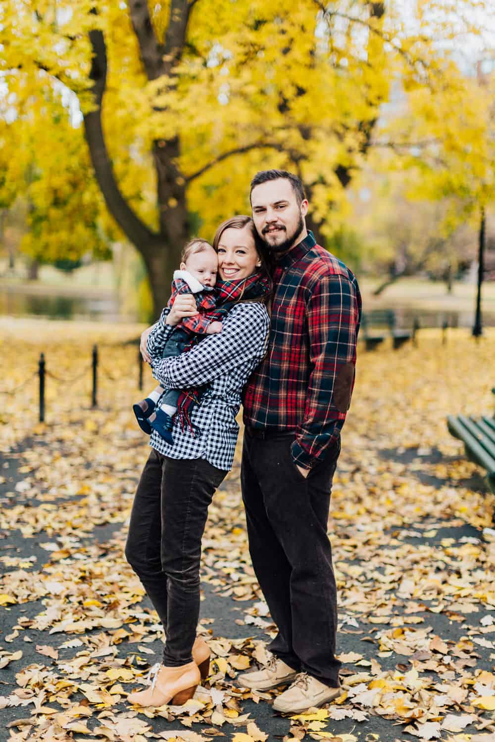 Boston Public Garden Holiday Family Photos