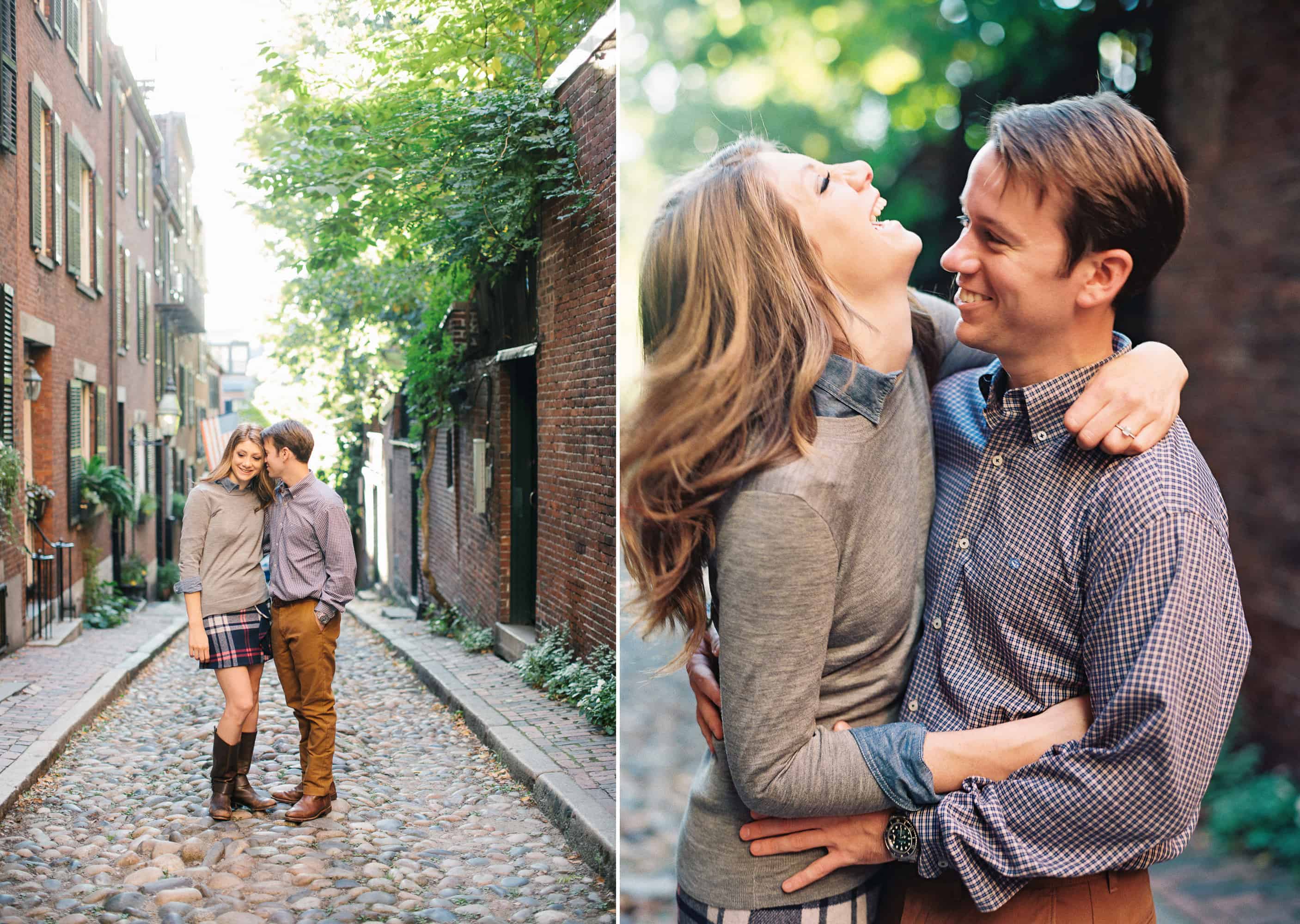 Boston Beacon Hill Engagement Photographer