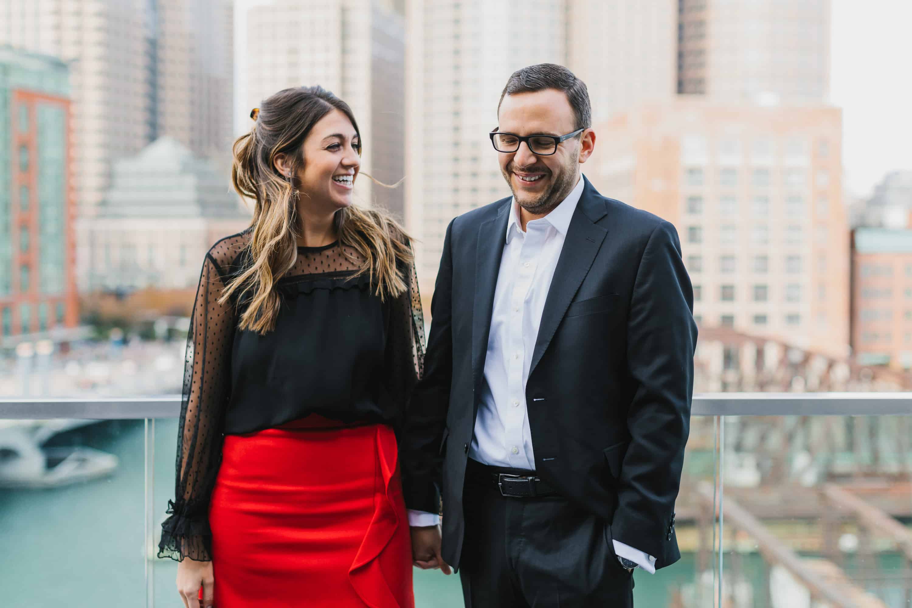 Boston Seaport Engagement Photography